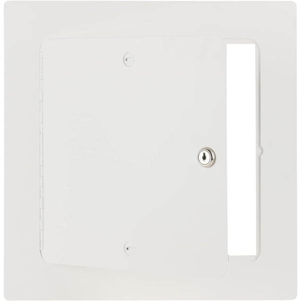 ALUMINUM EXTERIOR RATED NON INSULATED ACCESS PANEL W/ KEYED CYLINDER & NEOPRENE GASKET LOCK 24X24